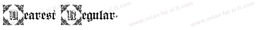 Dearest Regular字体转换